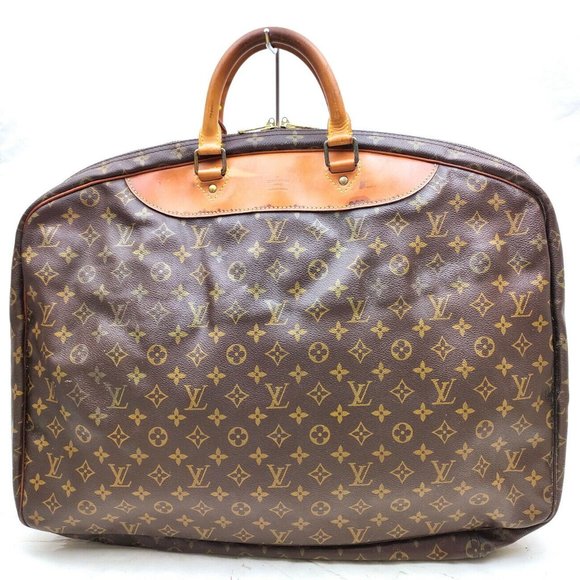 Louis Vuitton Travel Bag Alize 1 Poche Browns - Picture 2 of 10